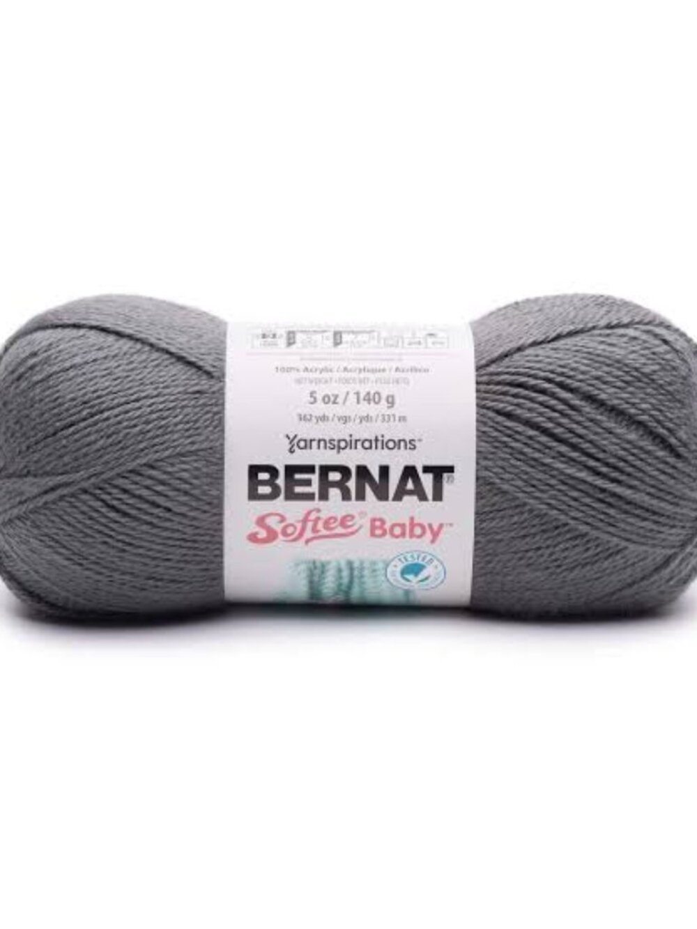 Bernat Softee Baby Weight Yarn - 2-Pack - Baby Gray